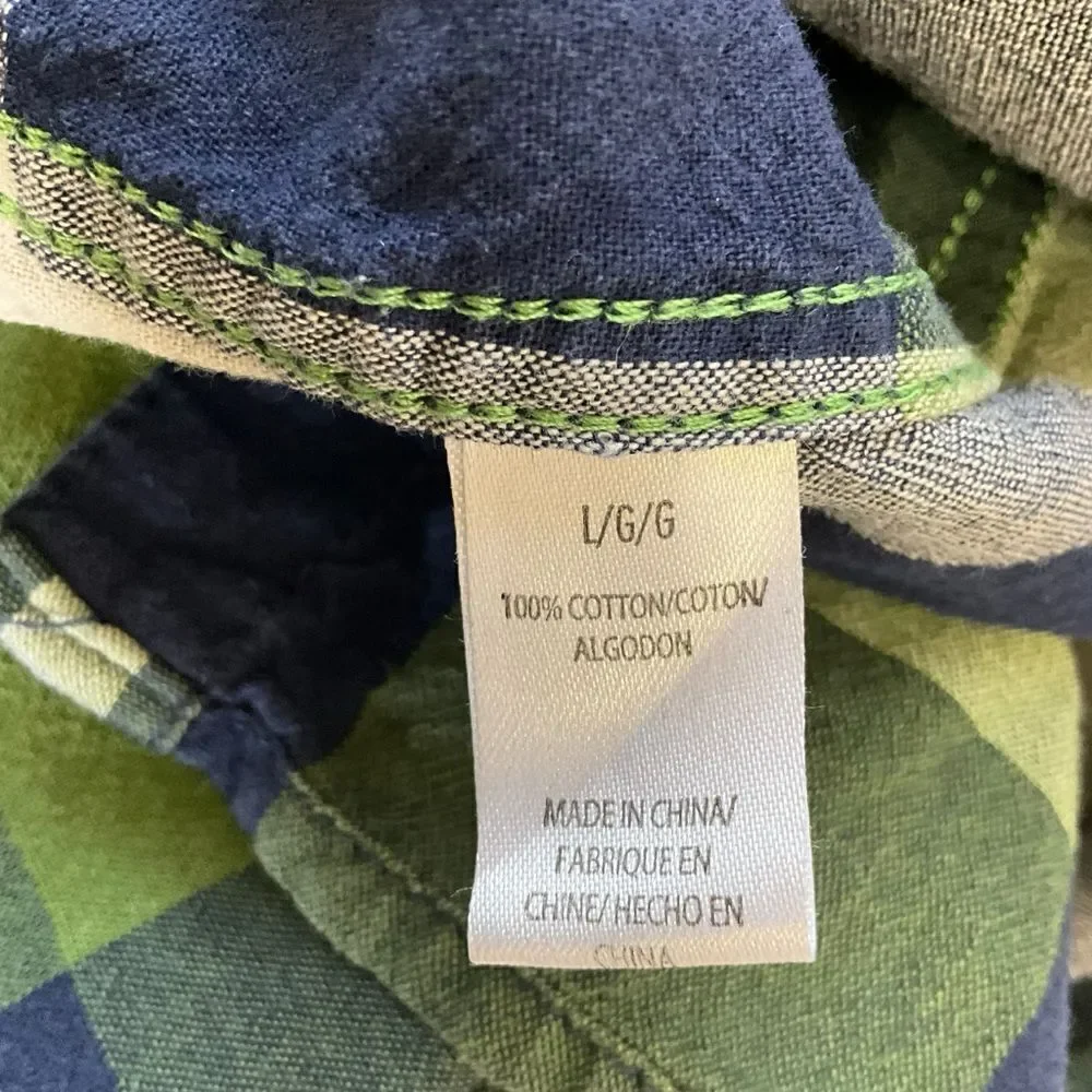 Buffalo David Bitton Woman's Long Sleeve Snap Front Fitted Plaid Shirt Size L - Picture 14 of 14